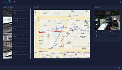 License number search and route tracking